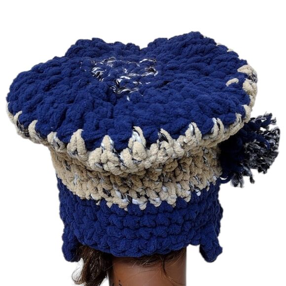 Top Hat with Ear Warmers OOAK Handmade Crochet Free Hand Women\'s One Size main image 5